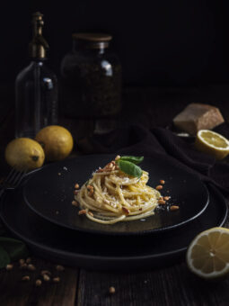Zitronen Basilikum Pasta