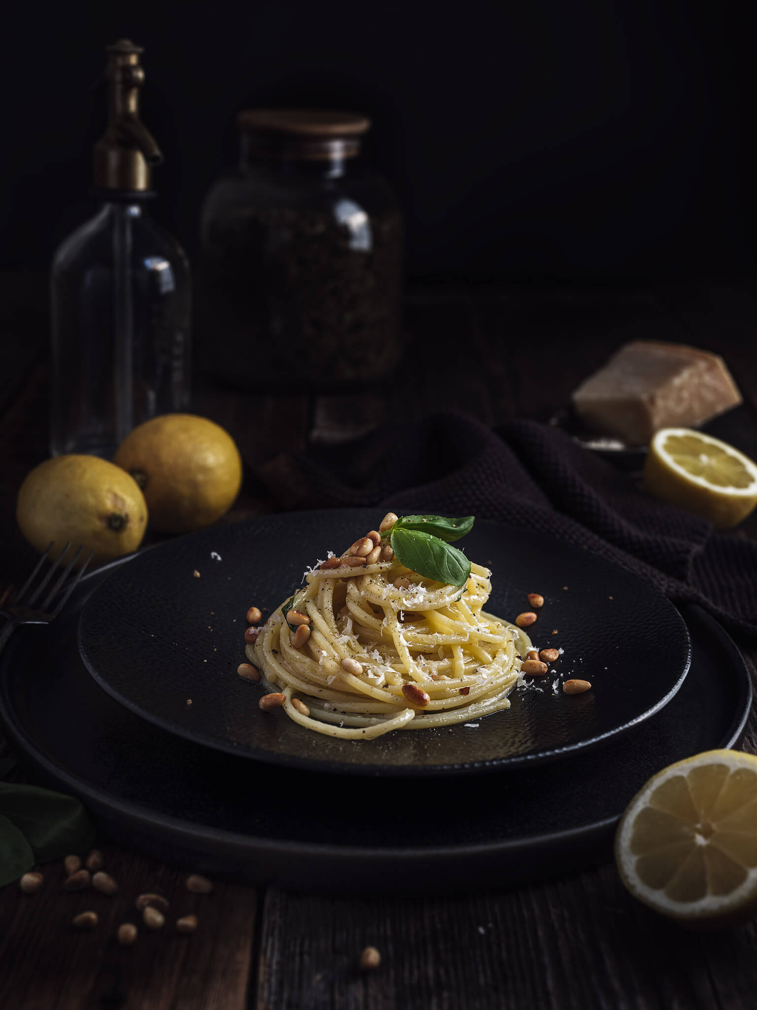 Zitronen-Basilikum Pasta - Rezepte von Honig &amp; Speck